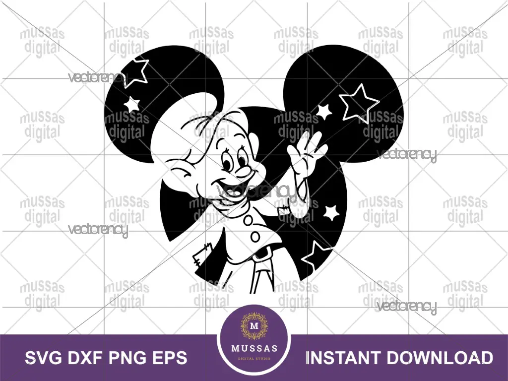 Best Dopey Dwarf Disneyland SVG Vector