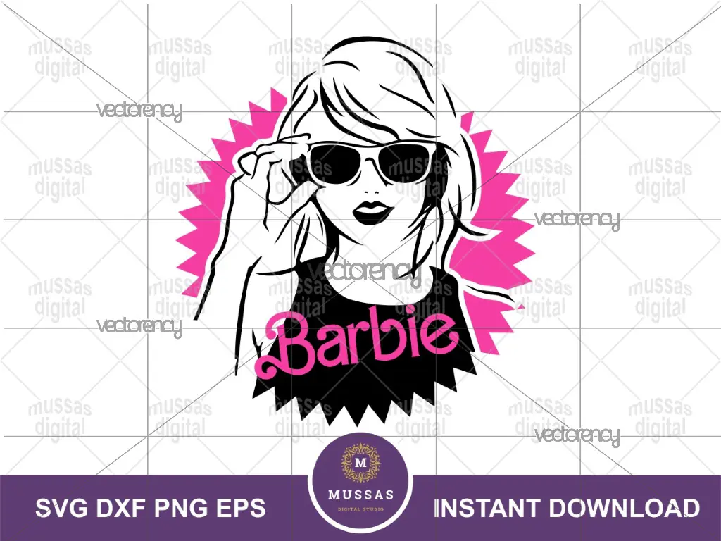 Barbie Swift SVG, Funny Barbie Taylor Swift Design Download