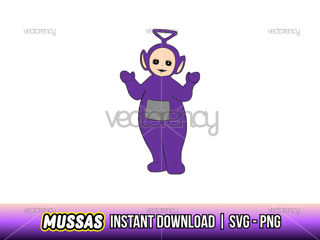 Teletubbies Tinky Winky Clipart SVG PNG