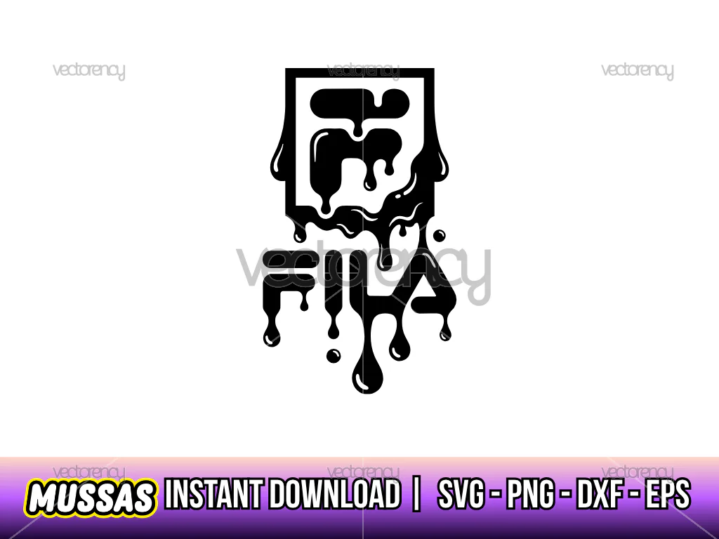 Fila Logo SVG Drip Dropped