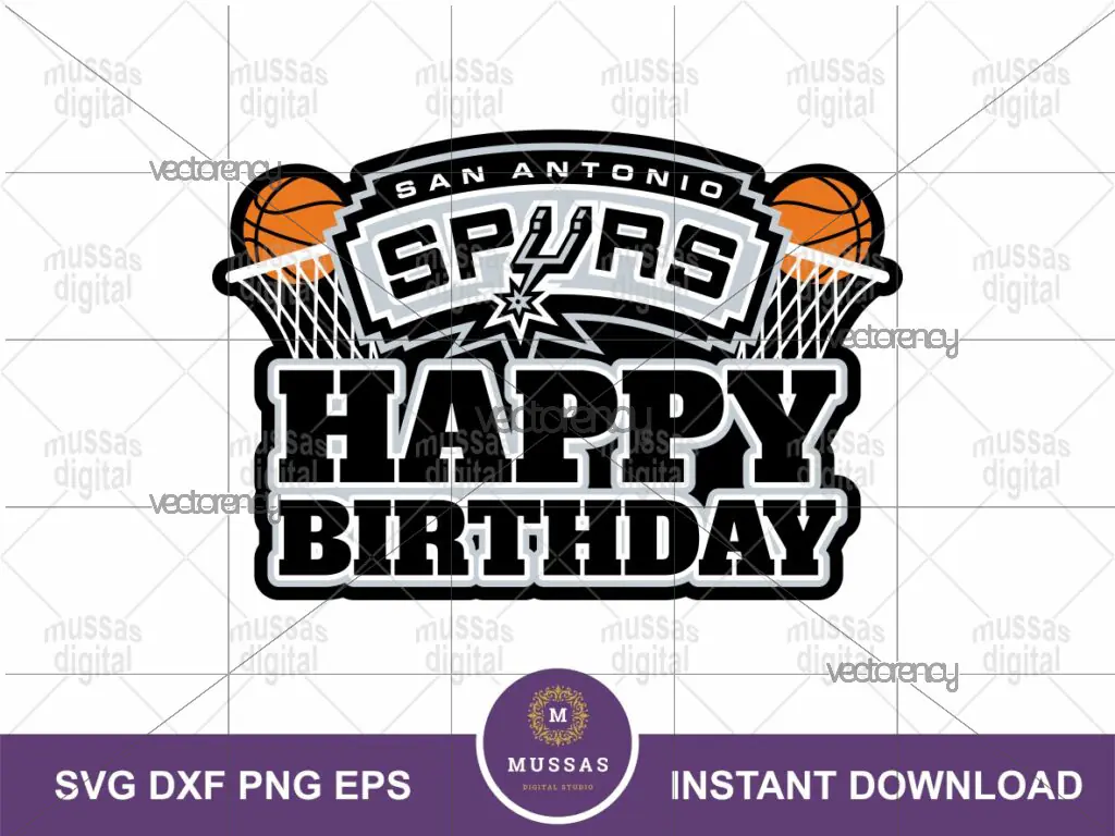 San Antonio Spurs Birthday Cake Printable Download