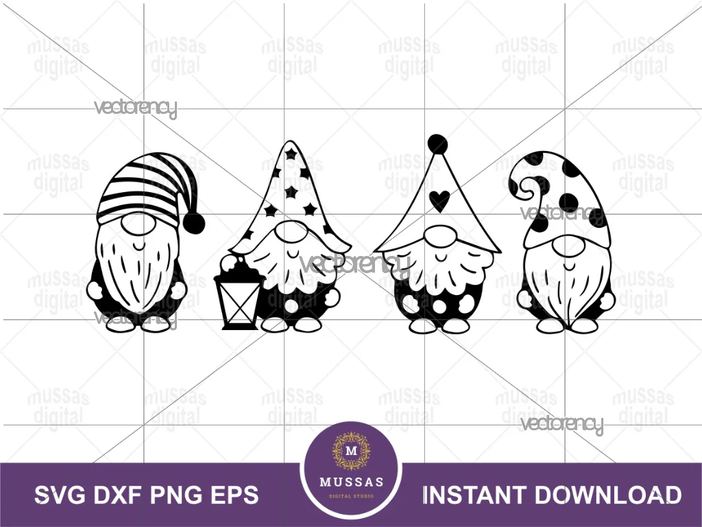 Gnome SVG Black and White