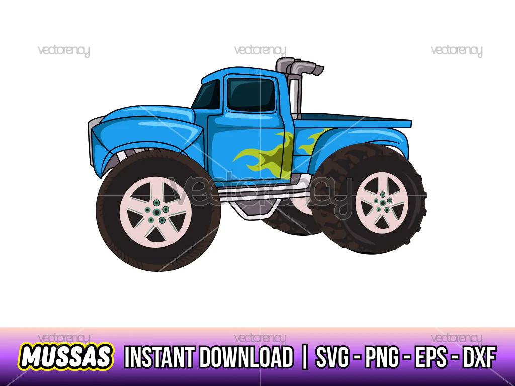 Classic Truck SVG PNG EPS DXF