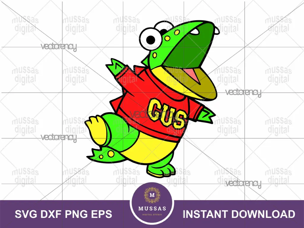 Ryan’s World Gus The Gummy Gator SVG Vector