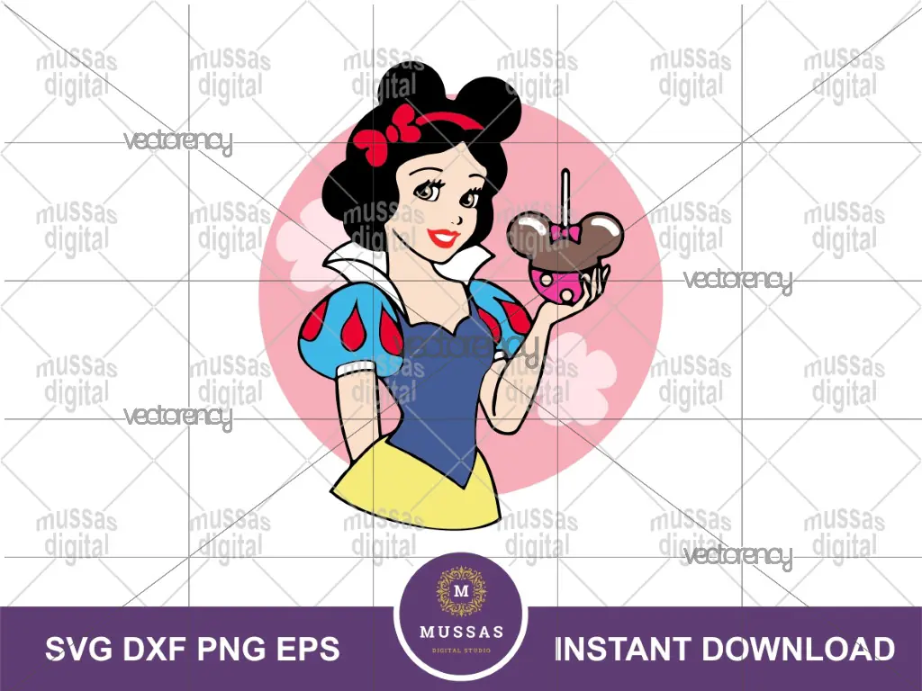 Snack Princess Snow White SVG