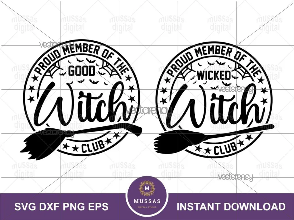 Proud Member Witch Club SVG Cricut Silhouette