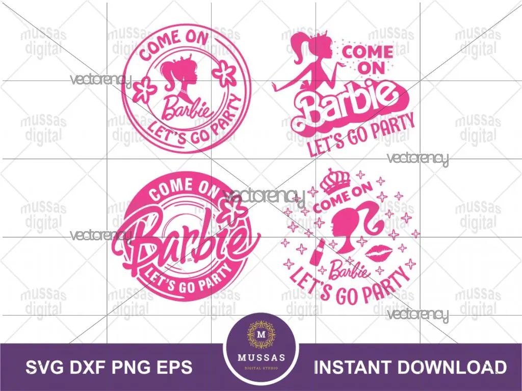 Party Barbie SVG Cut File Shirt Design