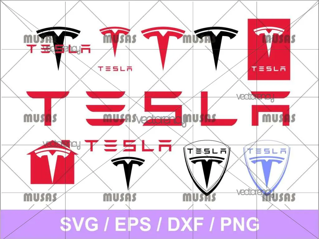 Tesla Logo SVG Bundle