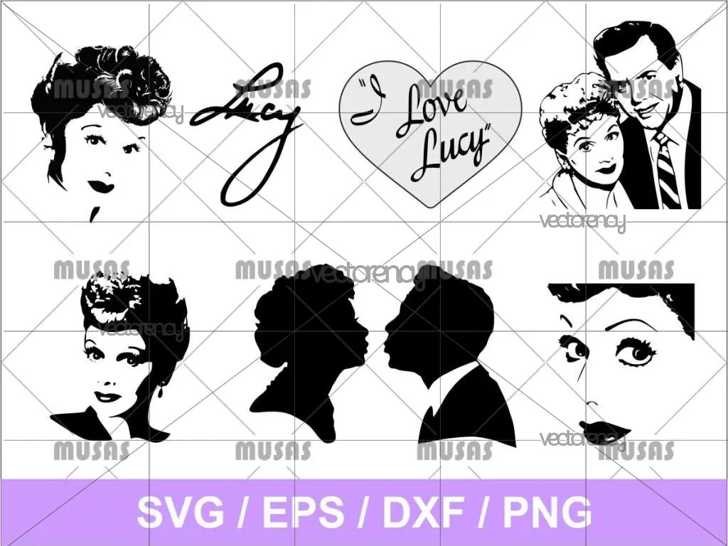 I Love Lucy SVG Bundle