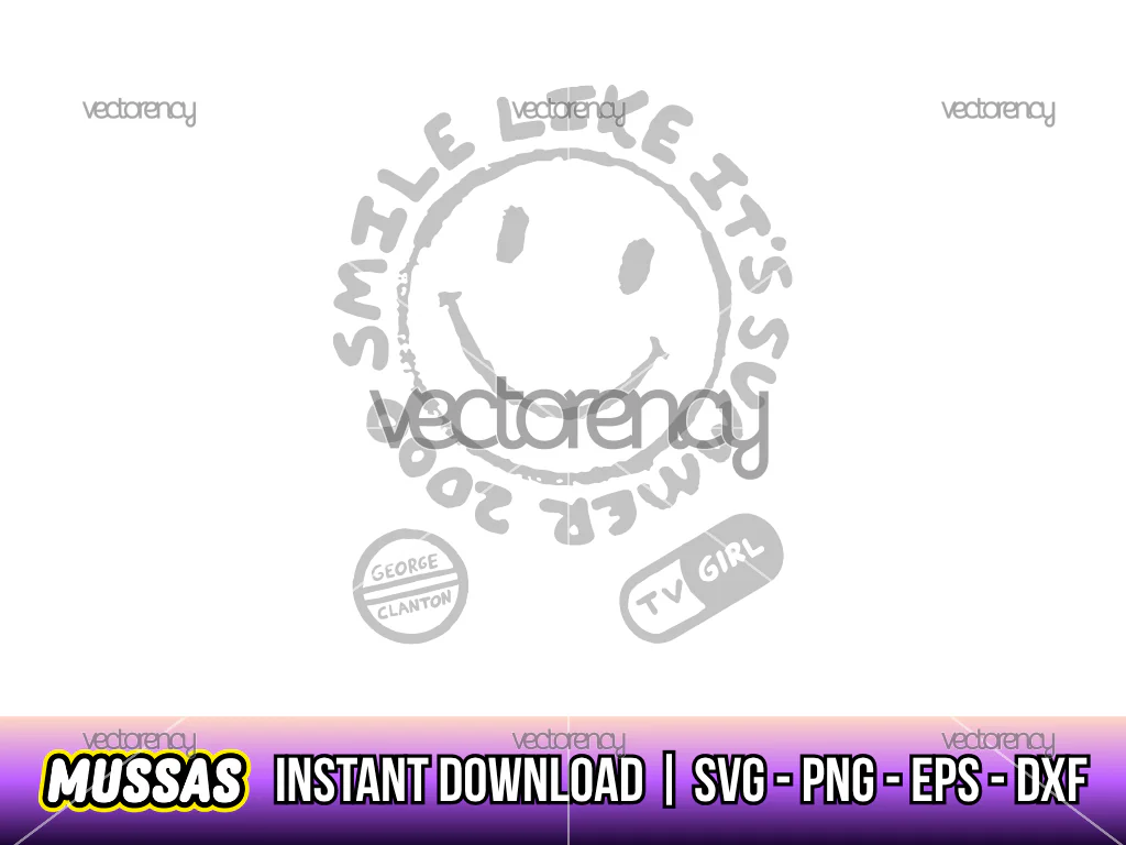TV Girl Smile Like Its Summer 2000 Vector PNG EPS DXF SVG