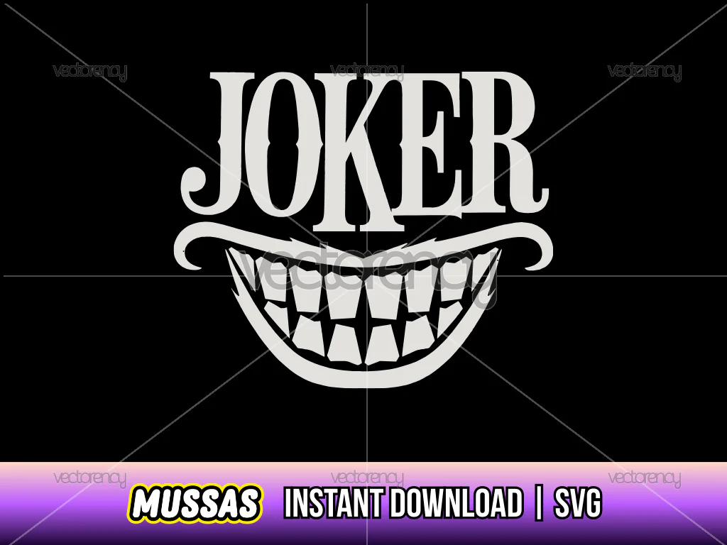 Joker Smile SVG Cut Files Design