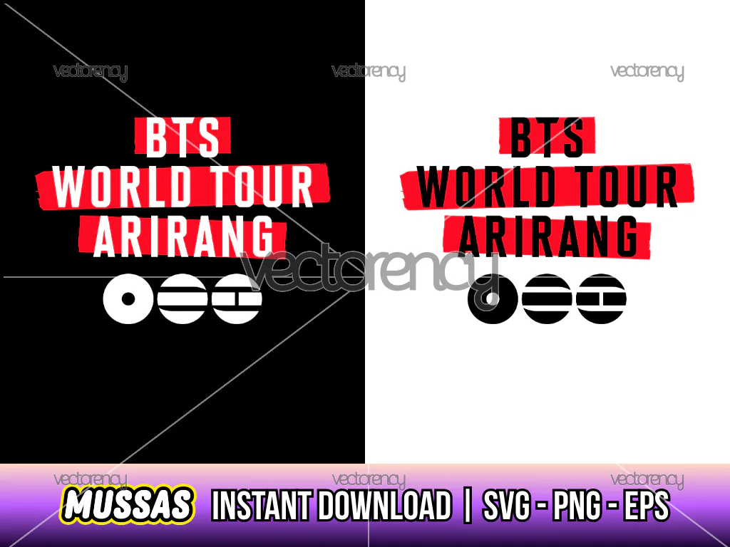 BTS World Touring Arirang Logo SVG PNG Transparent