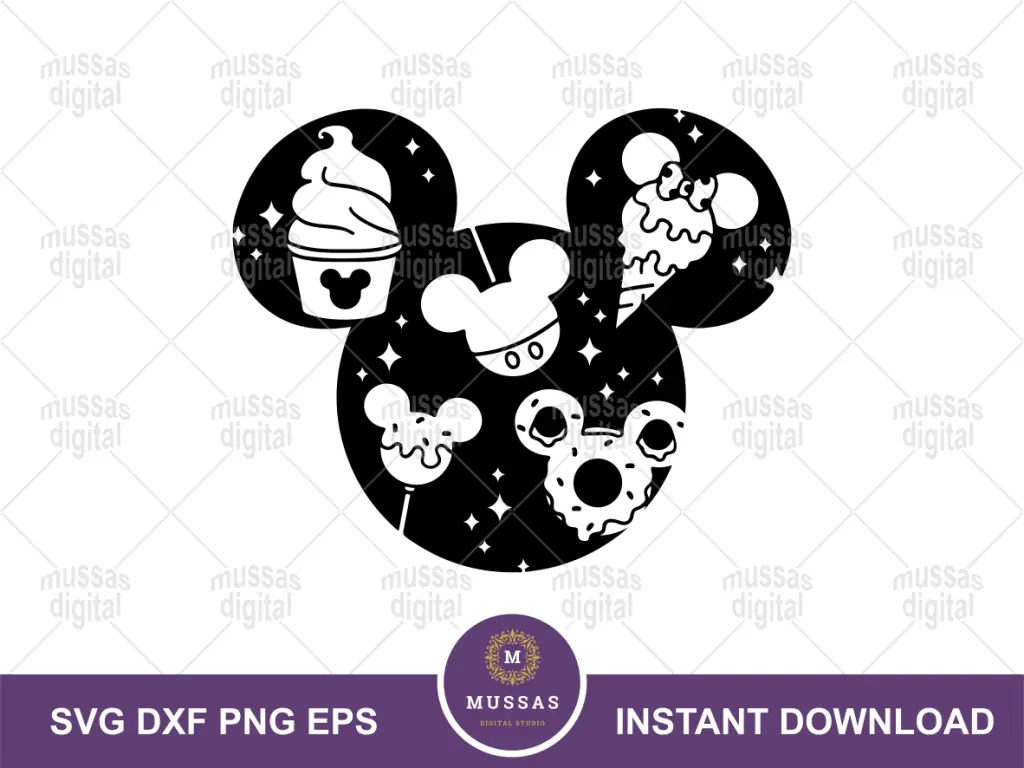 Disneyland Snacks SVG PNG Vacation Download