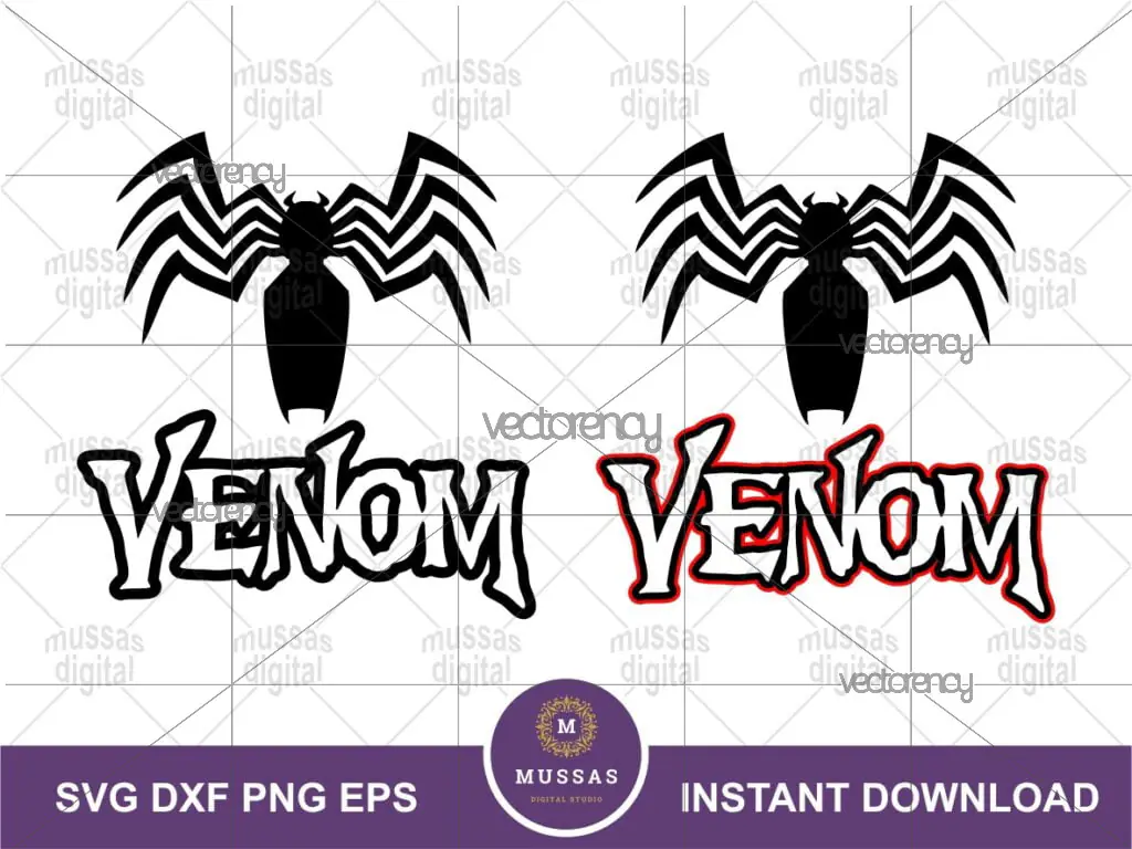 Venom SVG, Venom, Venom Clipart, Collection SVG DXF EPS PNG