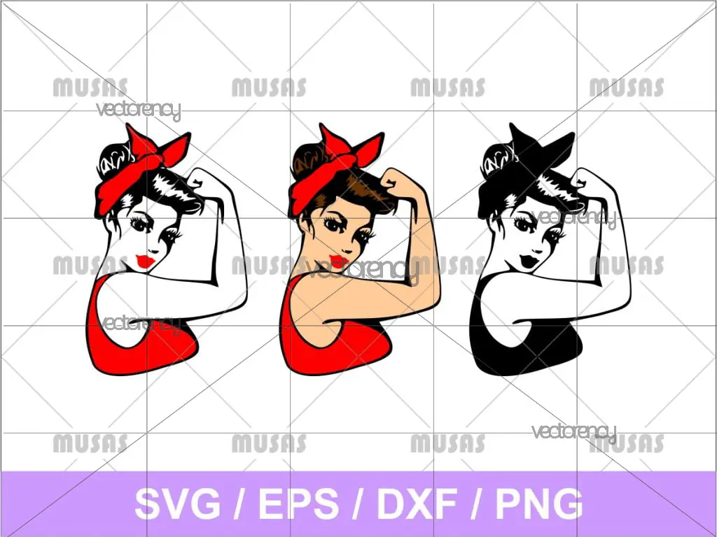 Rosie The Riveter SVG