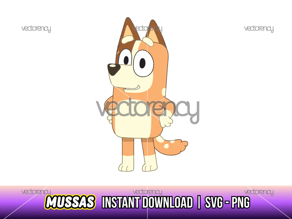 Bluey Mum Chilli Heeler PNG SVG Clipart