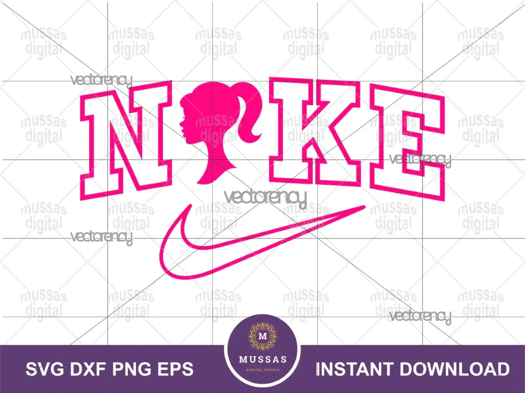 Nike Barbie Version SVG, Instant Download