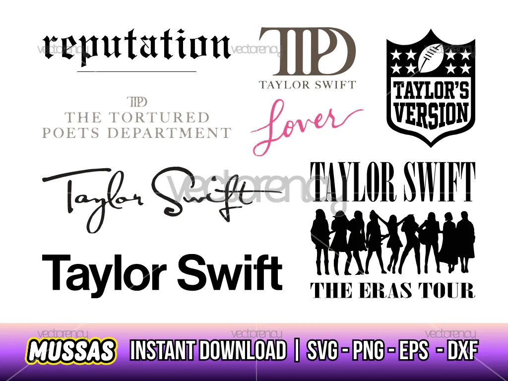 New Taylor Swift Vector SVG 2026 Bundle