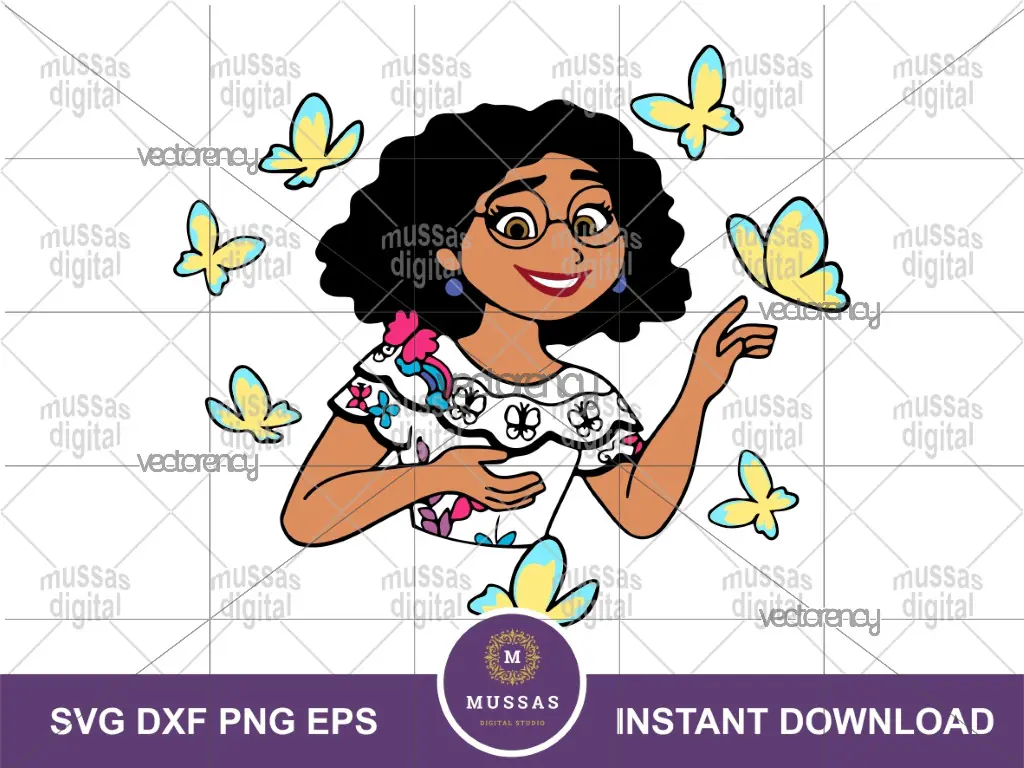 Charm SVG Mirabel Madrigal Cricut Design Vector