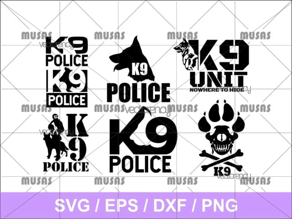 K9 Police SVG