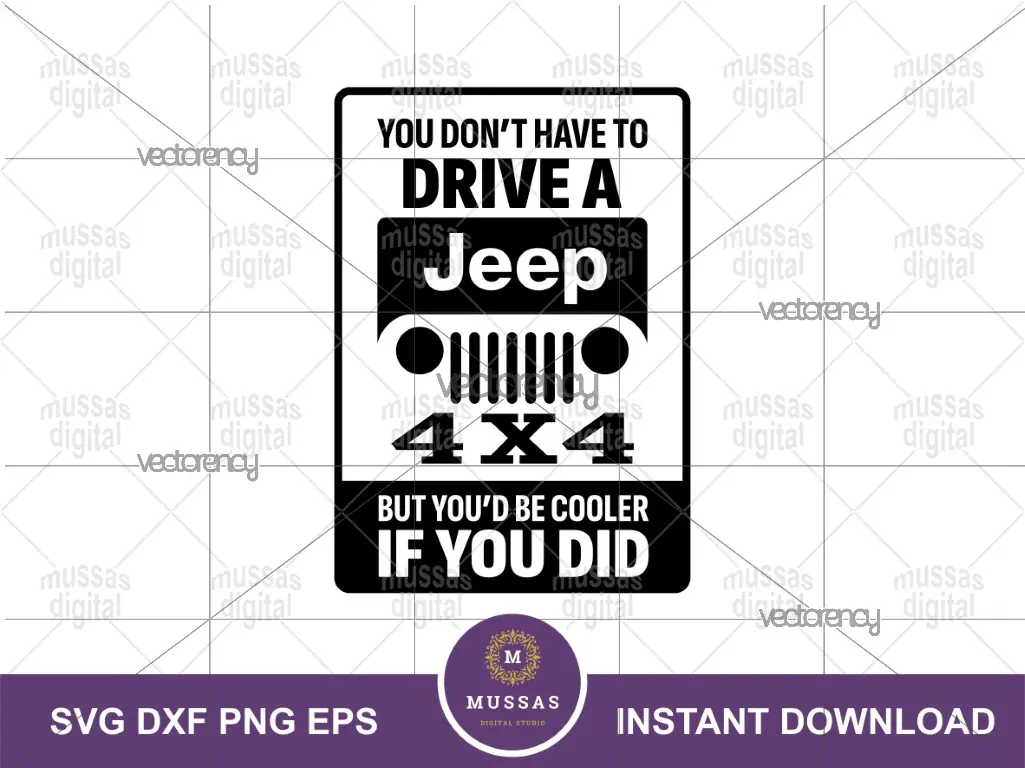 Jeep Sign SVG, Vector Design, PNG