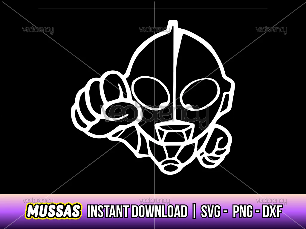 Ultraman SVG DXF PNG