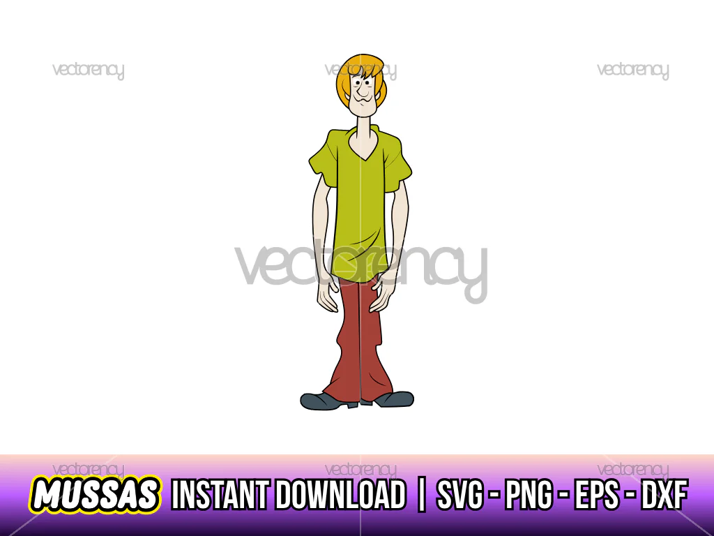 Shaggy Rogers SVG Vector Image Scooby Doo Cartoon