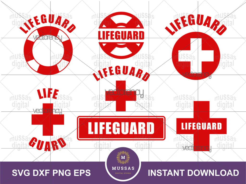 Lifeguard SVG Lifeguard Clipart Cricut