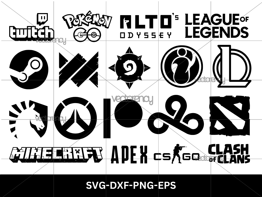 Game Logo SVG Bundle