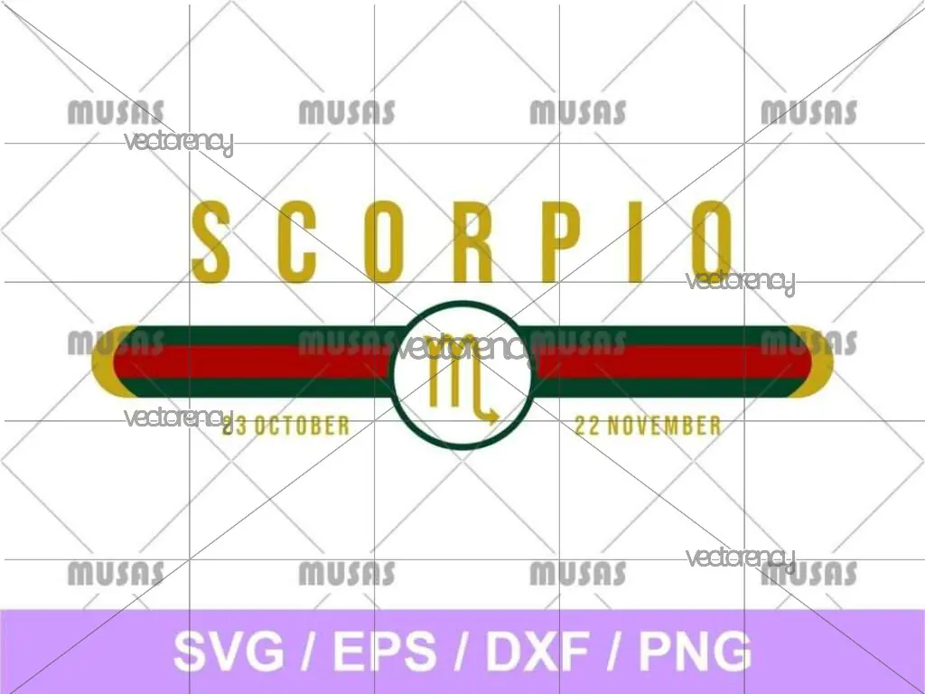 Gucci Scorpio Zodiac SVG