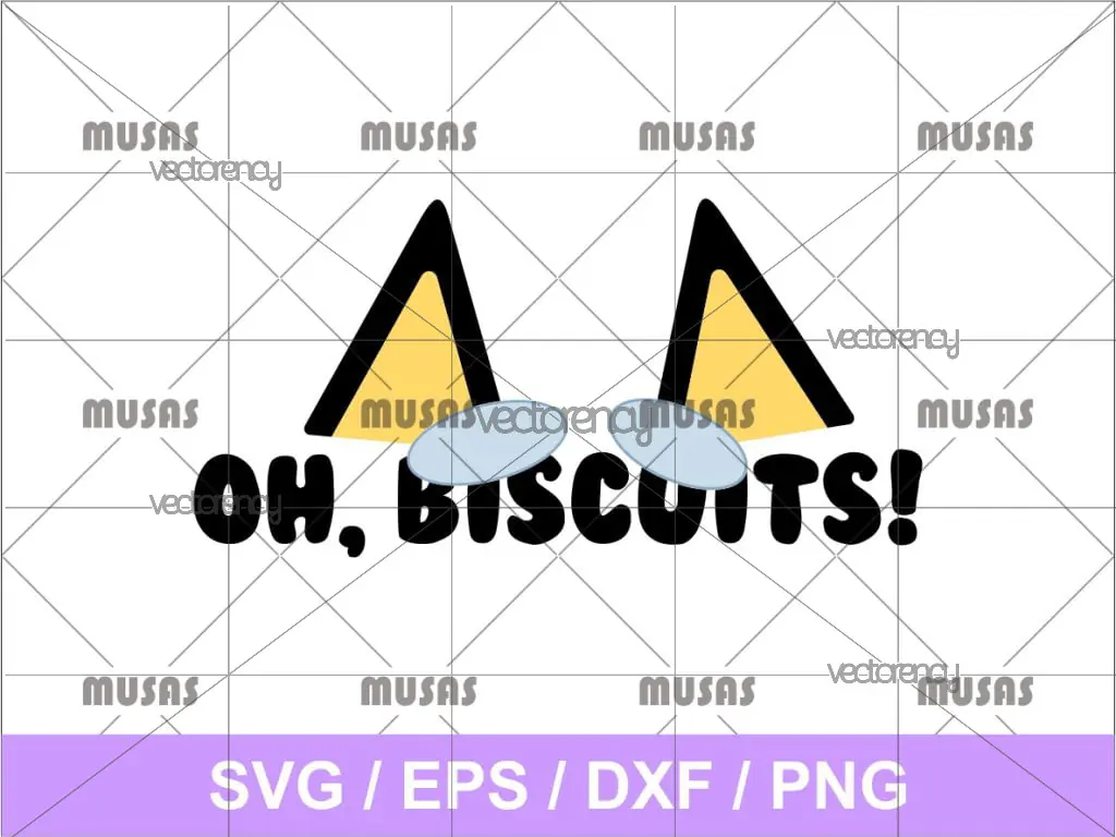 Bluey Oh Biscuits SVG