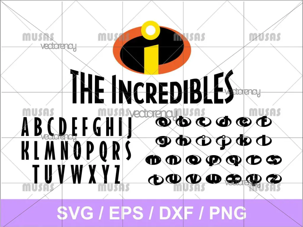 Disney Pixar The Incredibles SVG