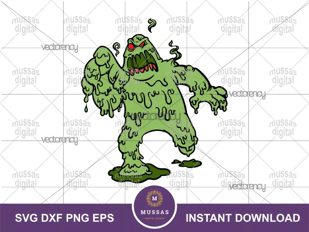 Slime Monster Clip Art, include SVG Image Vector