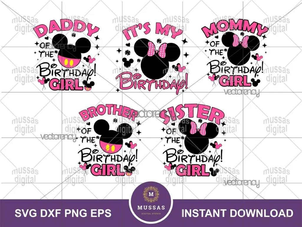 Cricut SVG Bundle Birthday Girl It’s My Birthday