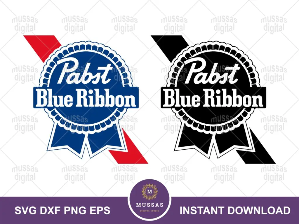 Pabst Blue Ribbon Logo SVG | Vectorency