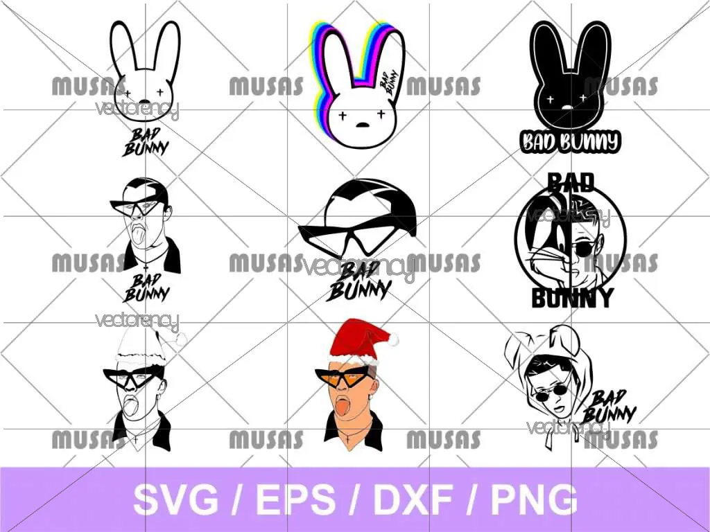 Bad Bunny SVG Bundle