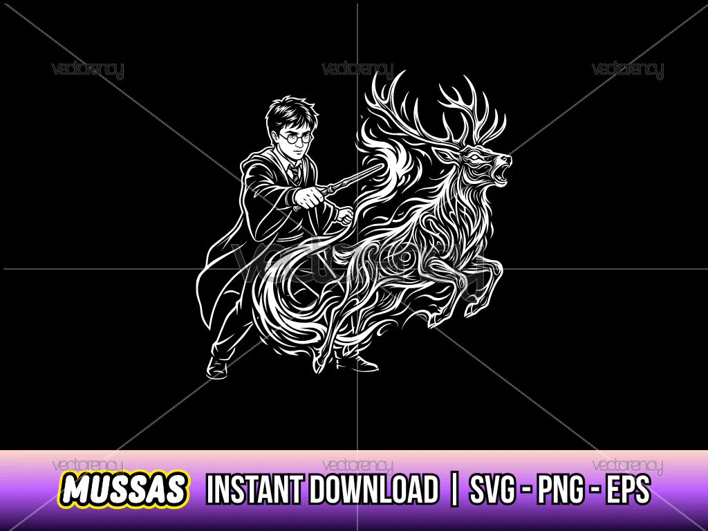 Expecto Patronum Harry Potter SVG PNG HD