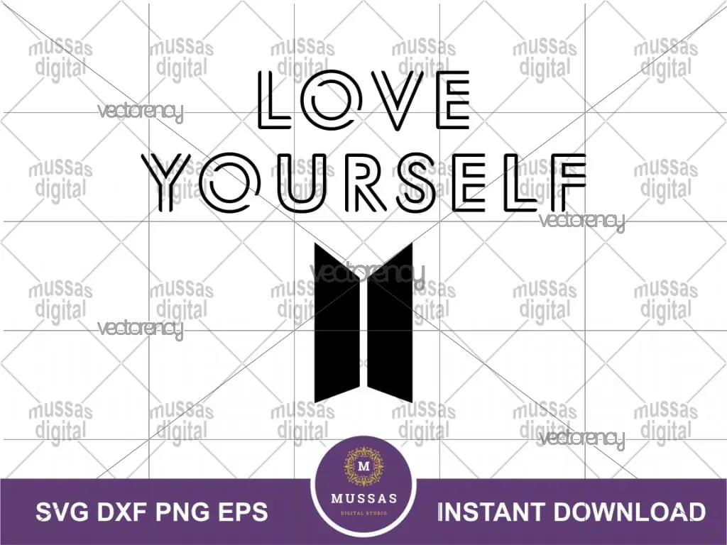 Love Yourself BTS SVG