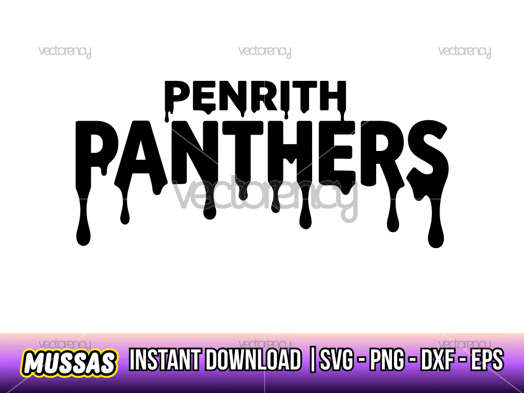 Penrith Panthers Drip SVG Logo PNG Vector