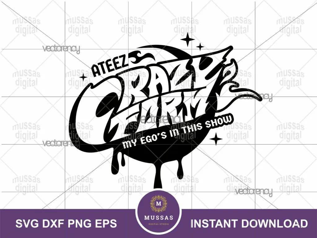 Ateez Crazy Form SVG Design Download