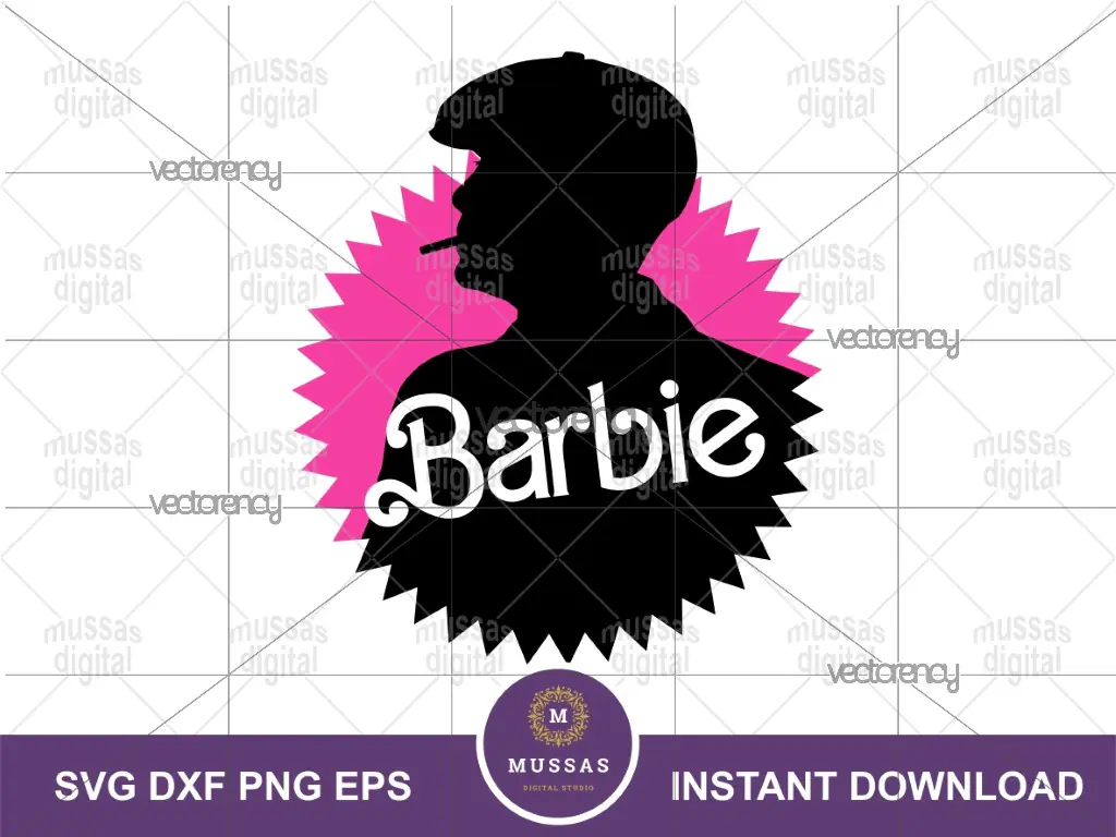 Barbenheimer Barbie and Oppenheimer SVG PNG Vector