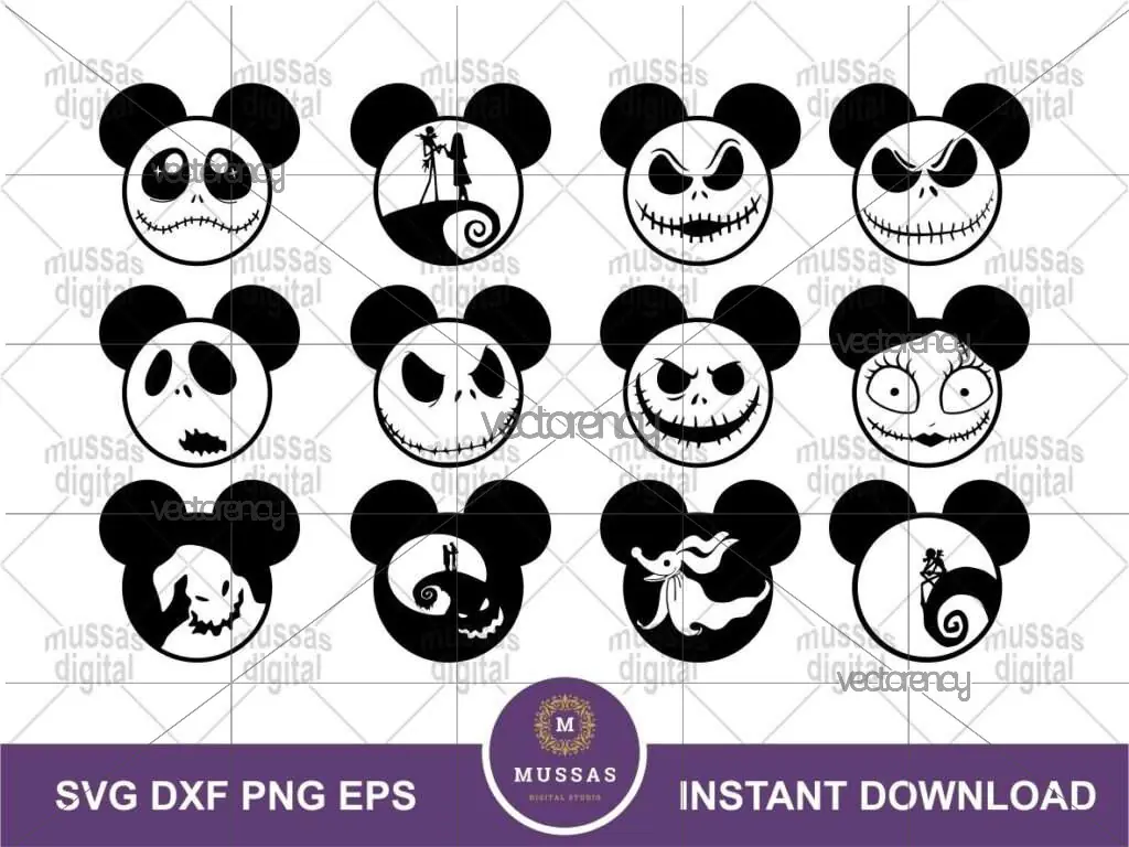 Disney Mickey Halloween SVG