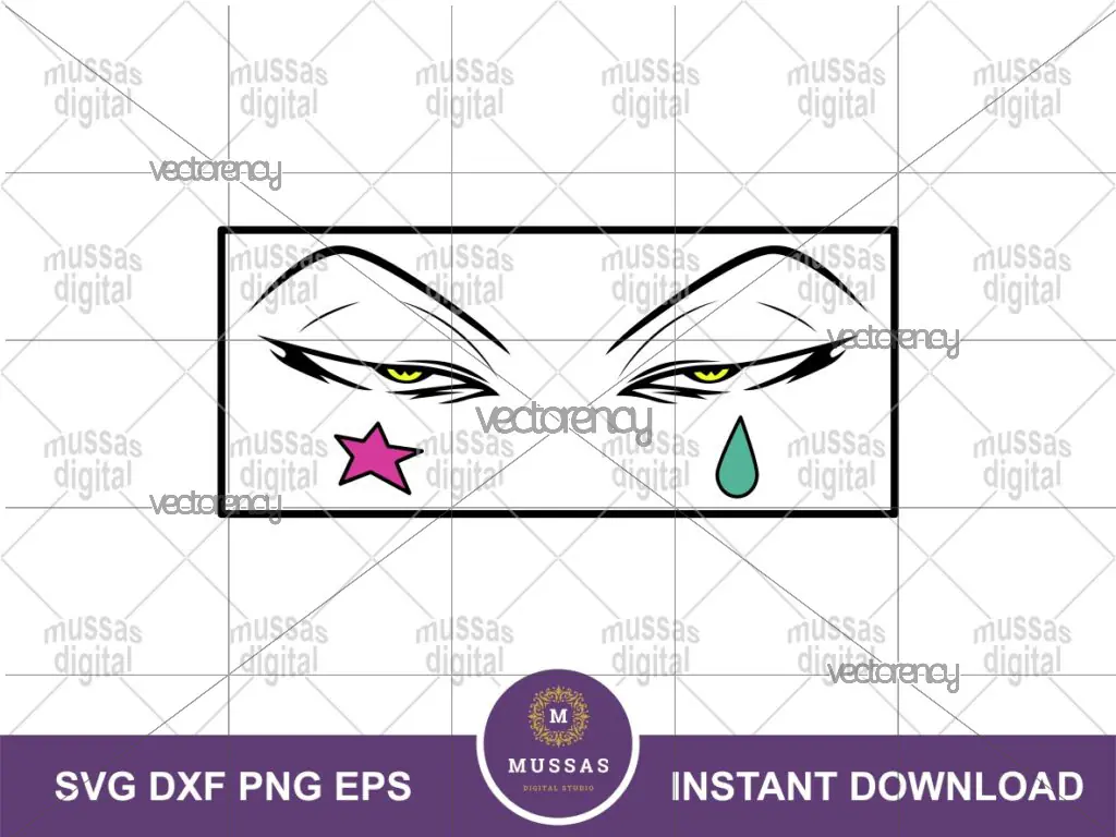 Hisoka HXH Eye Vector SVG