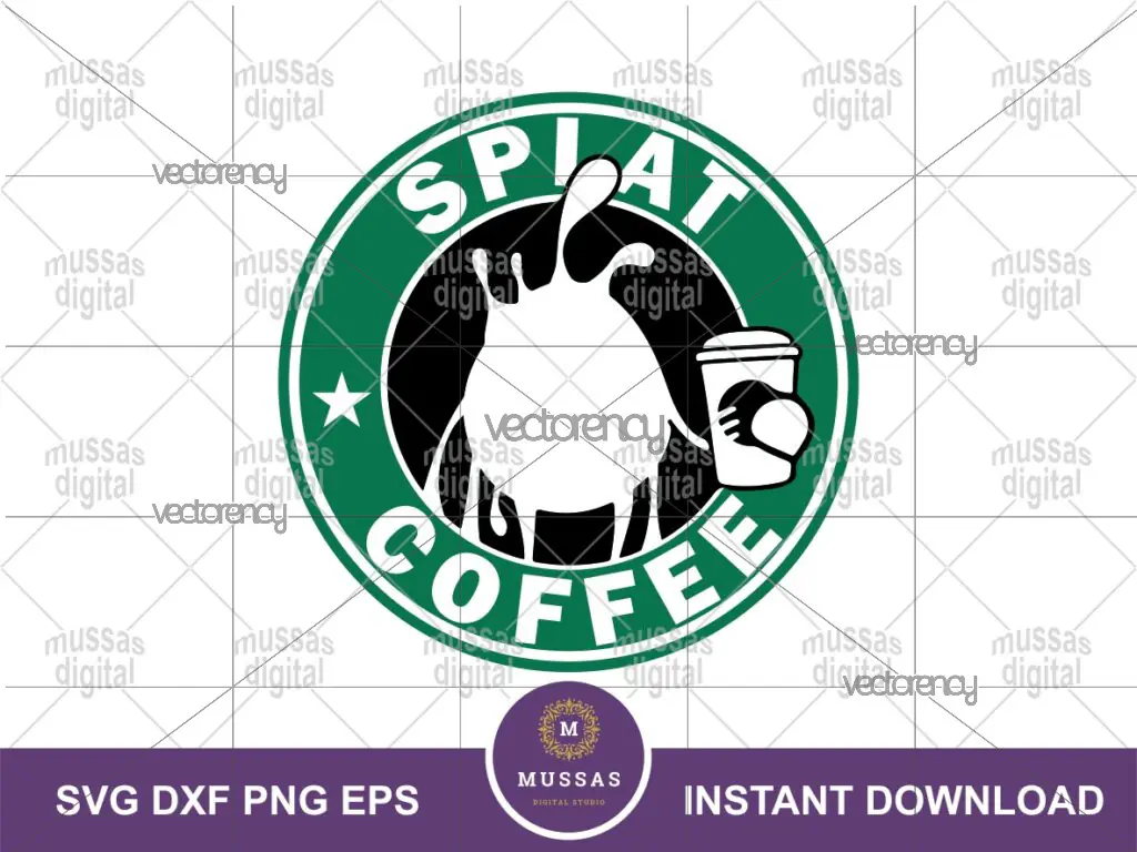 Splat SVG Strange World Coffee SVG