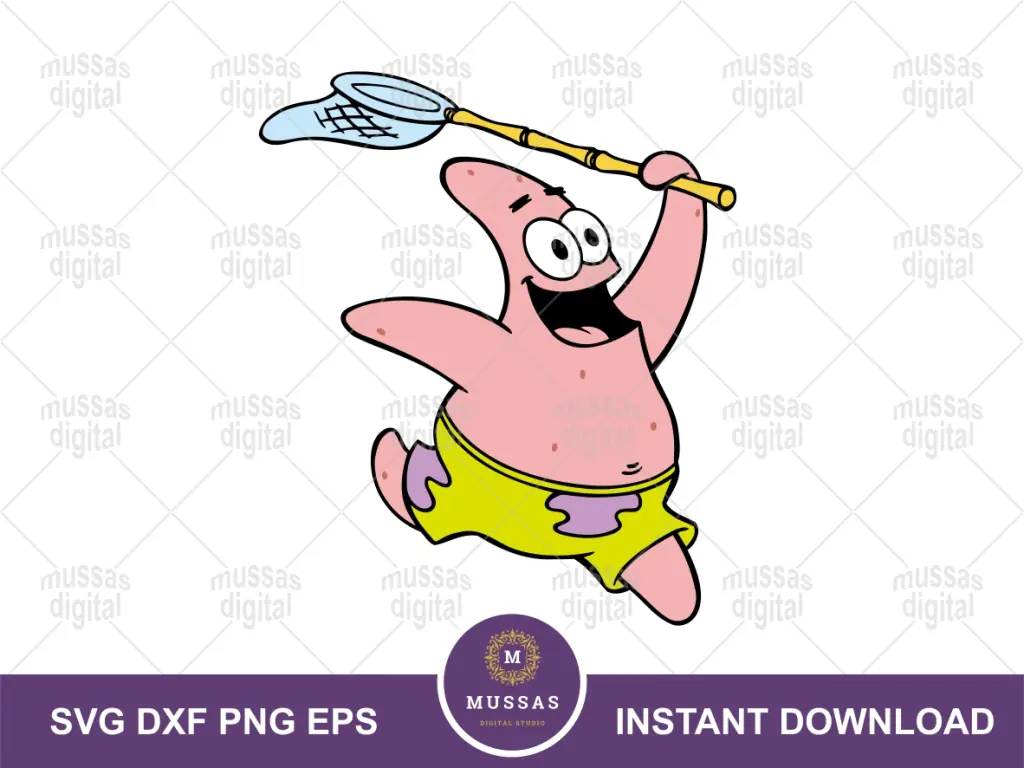 Patrick Star SVG Vector Layered