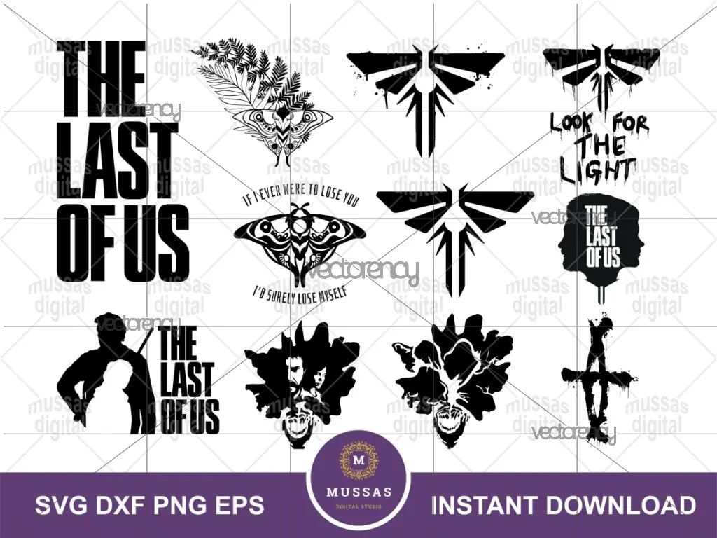 11 The Last of Us SVG Bundle, Vector File Image Cricut Design