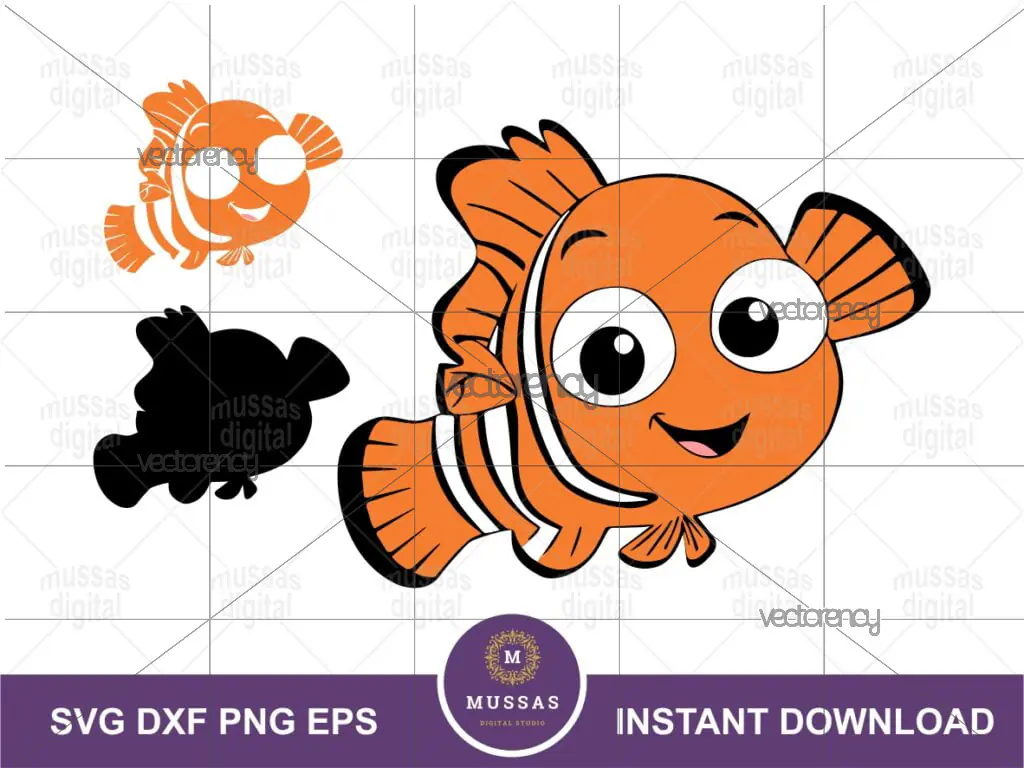 Nemo SVG Layered Cricut