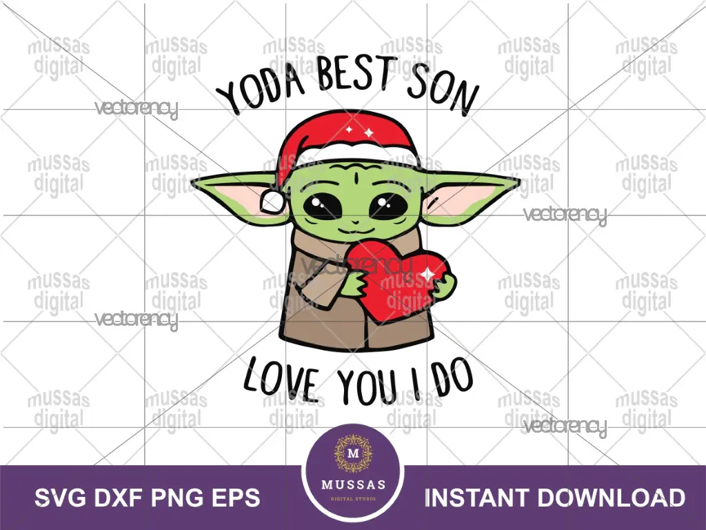 The Child Yoda Best Son Baby Yoda Christmas SVG