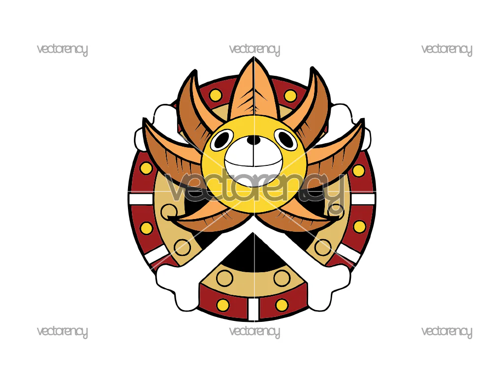 The Thousand Sunny Vector SVG, Anime PNG Download
