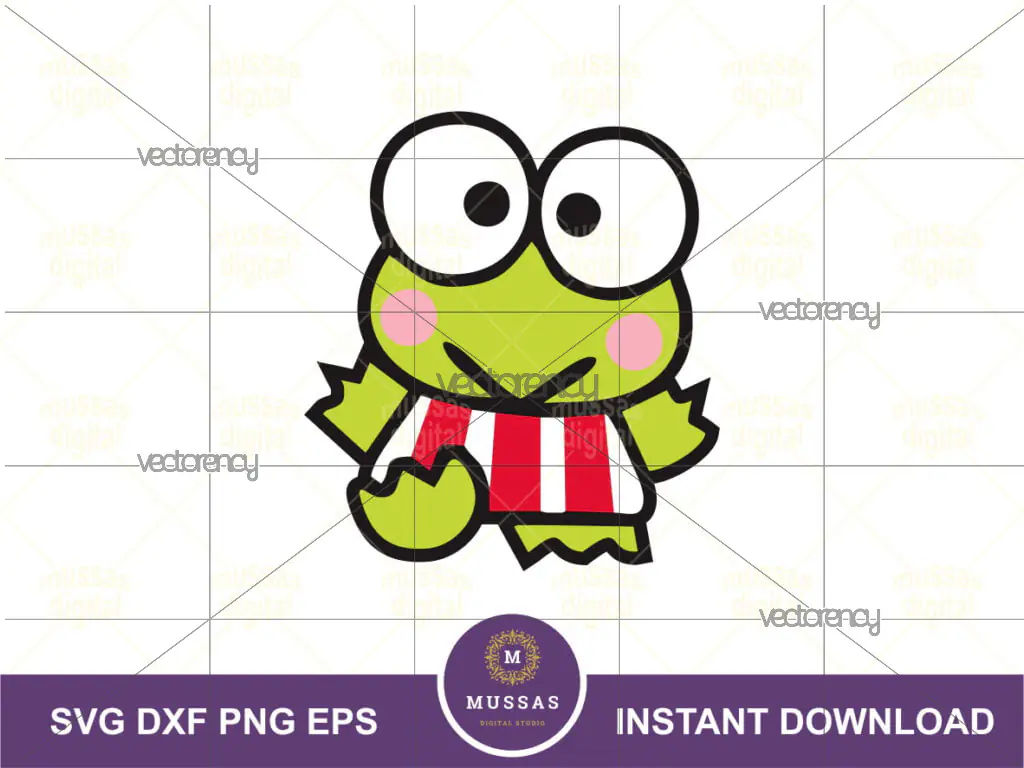 Keroppi SVG Layered